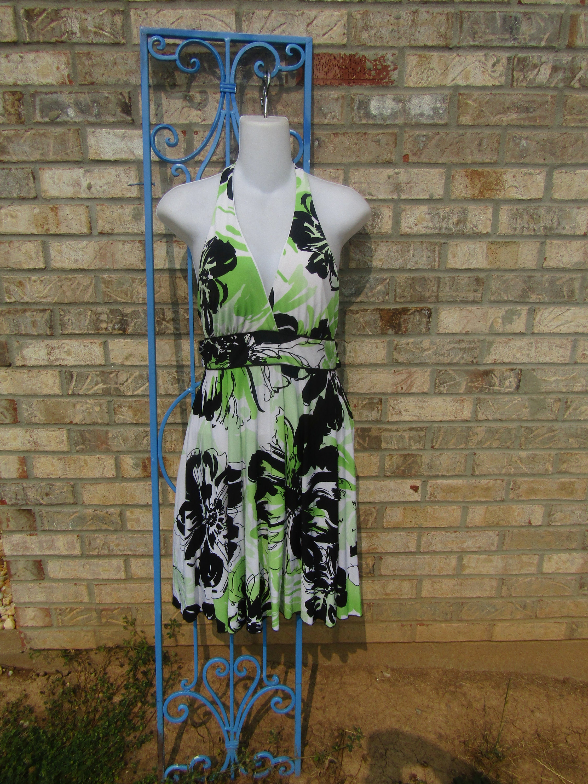 slim fit dress slacks Silas Blue Mini Dress - US 12 main image 1