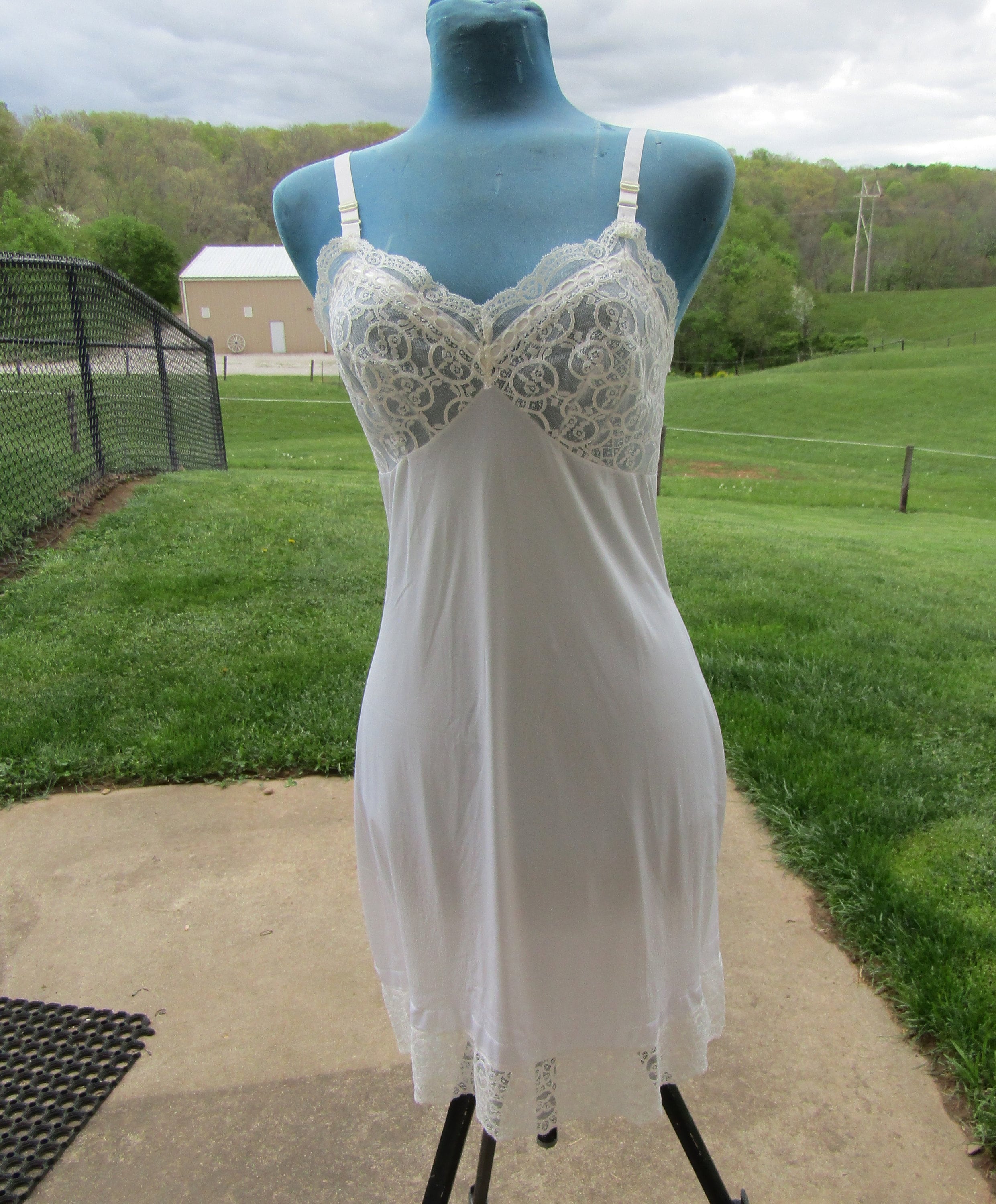 Vintage Dress Slip Size 34 Etsy