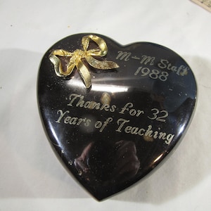 vintage heart metal jewelry box
