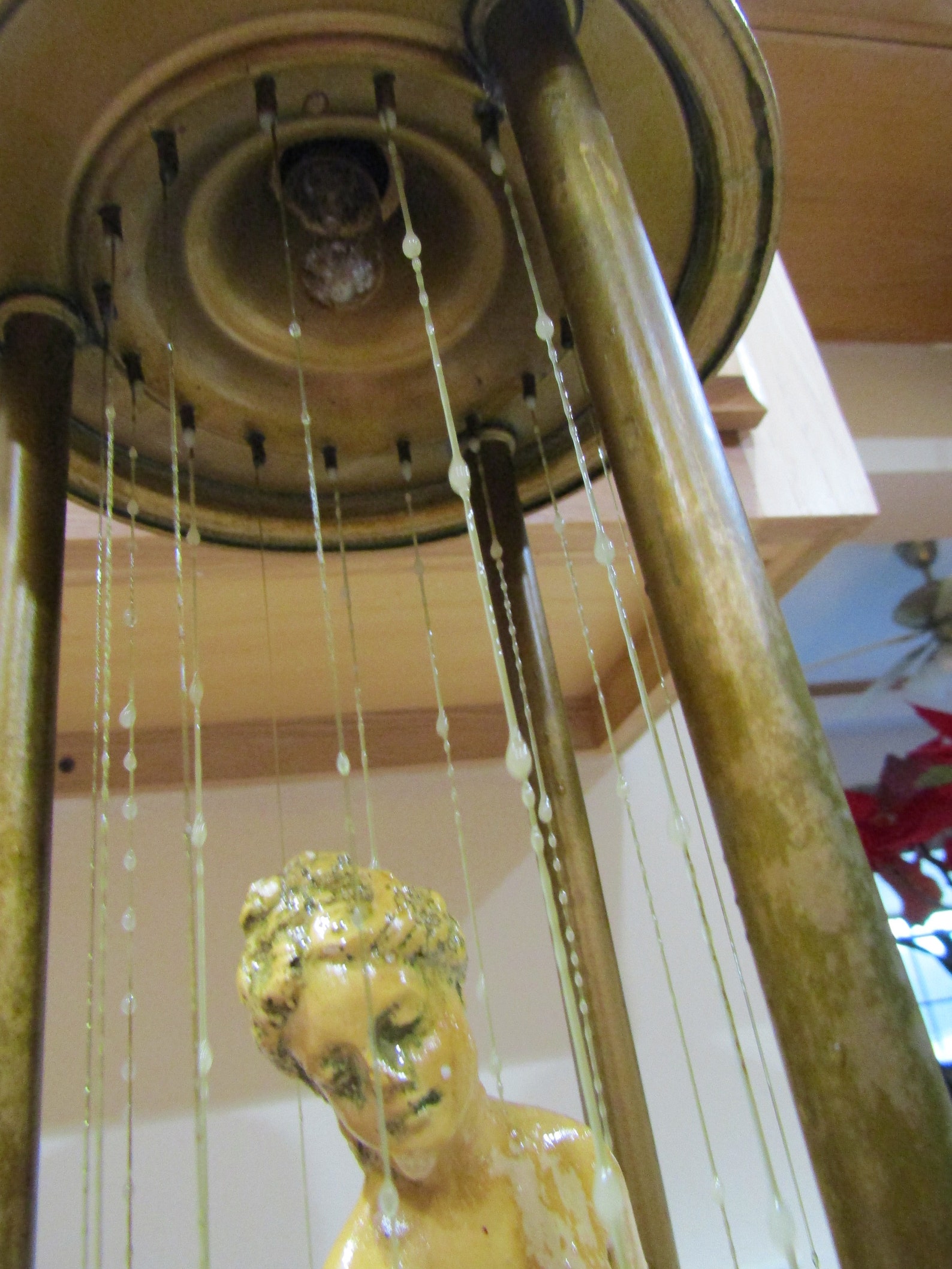 Vintage Table Top Rain Fall Lamp Art Deco Lamp Water Lamp Etsy