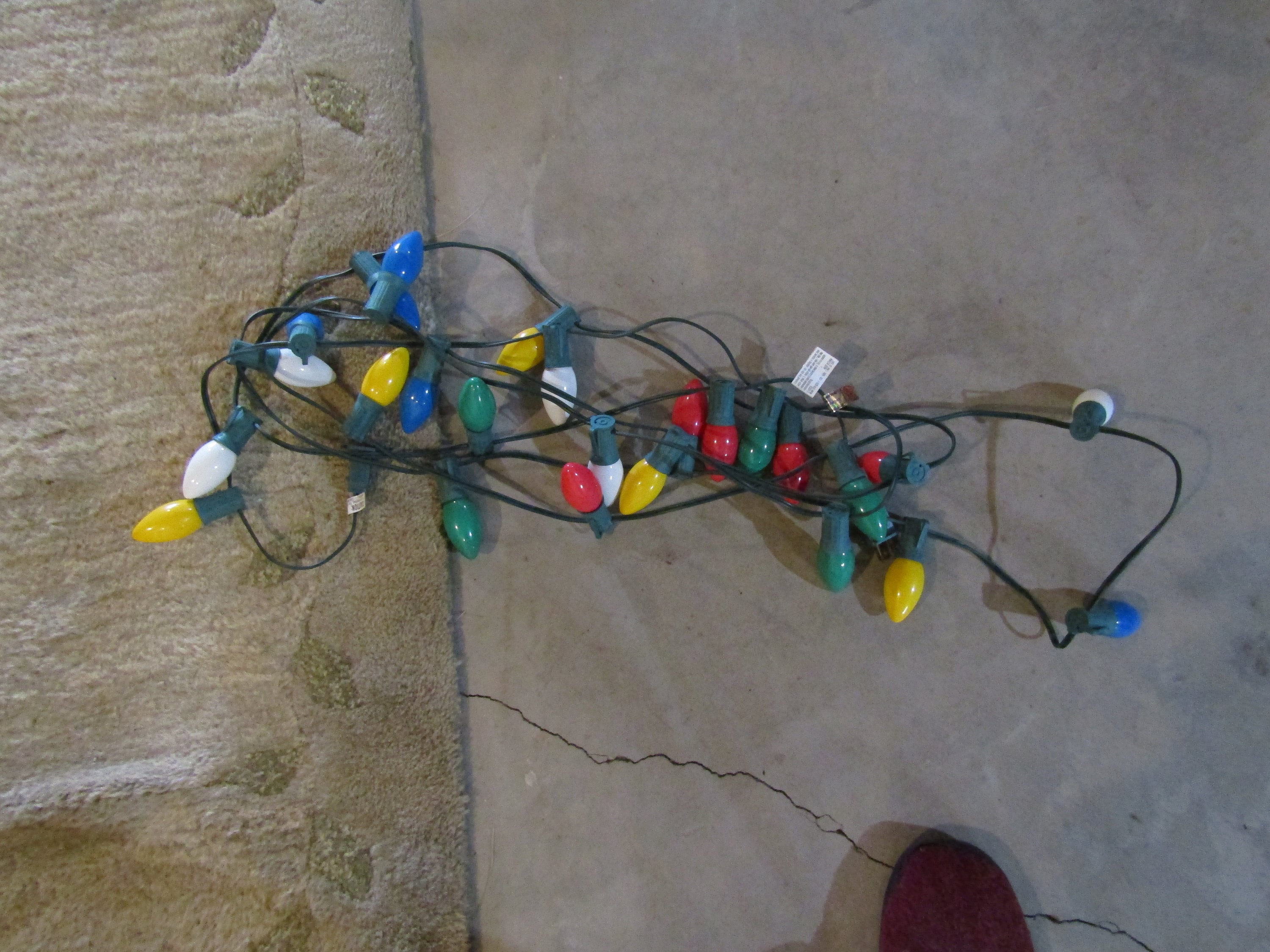 Vintage Big Bulb Christmas Lights, Light Clear Lights Left Etsy