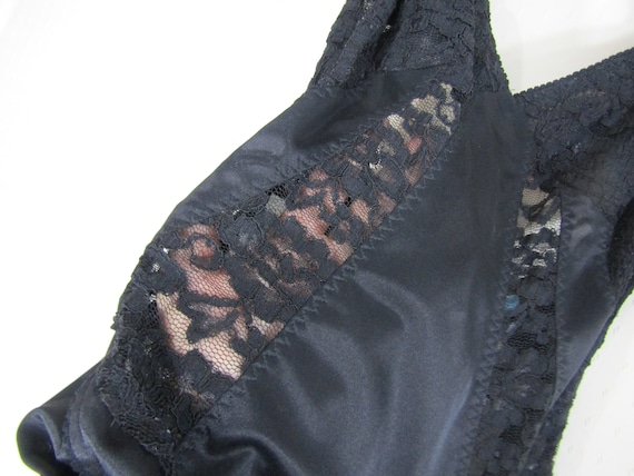 vintage BLACK dress slip size  small - image 1