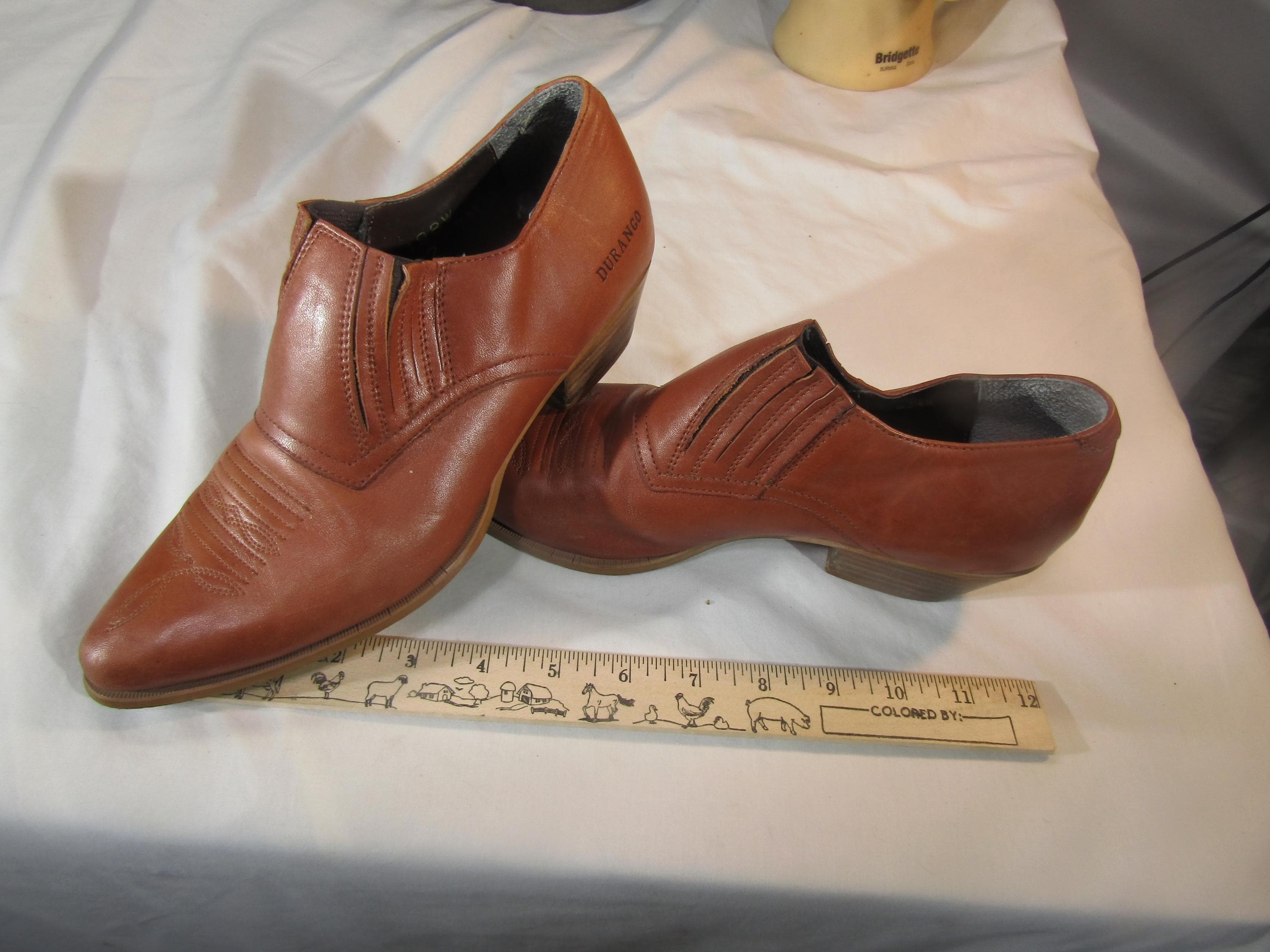 Vintage Leather Durango Ankle Western Boots Size 7 Med - Etsy display picture 1