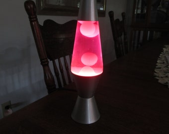 vintage red lava lamp