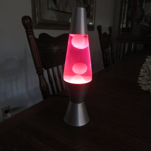 vintage red lava lamp