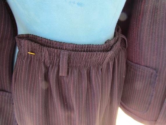 women's pin striped vintage suit med - image 2