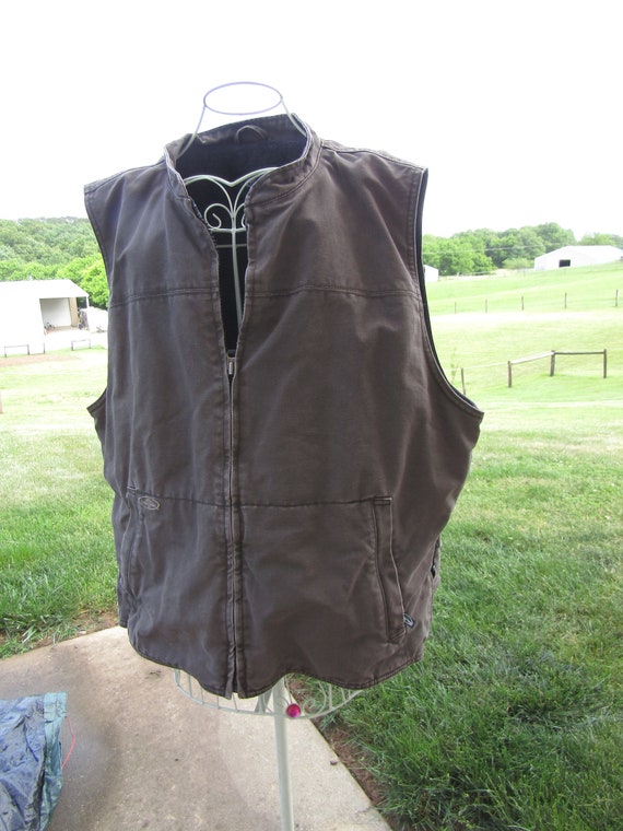 vintage brown  2xl vest