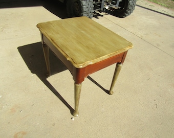 Vintage rustic Wood coffee table/painted table