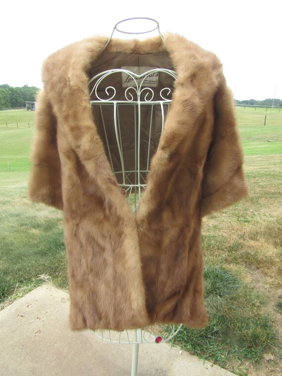 vintage custom made mink wrap - image 6