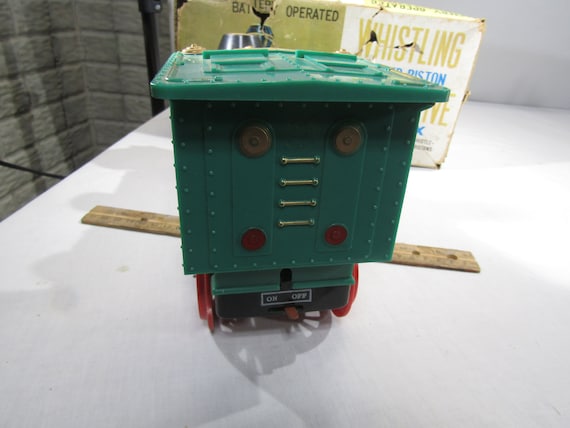 Vintage Marx Whistling Lighted Piston Whistle Blowing Locomotive