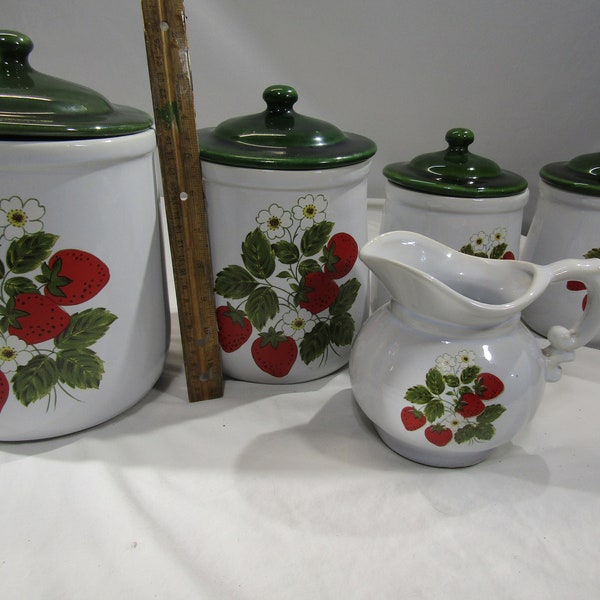 Strawberry Canister Etsy