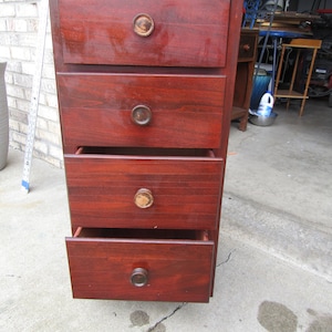 Vintage wood farmhouse cabinet