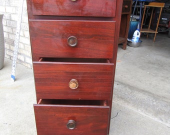 Vintage wood farmhouse cabinet