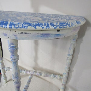 chic hand painted wall table,