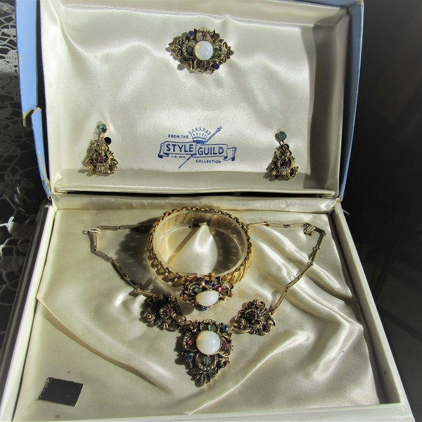 Vintage Jewelry Set Etsy