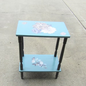 mesa de roble vintage chic, mesa de centro, mesa final, mesa pintada