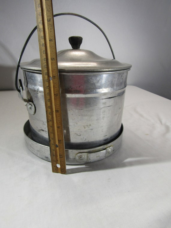 Vintage Stackable Aluminum Buckets and Pans 