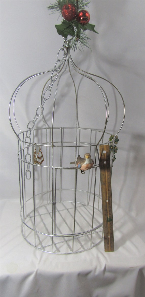 vintage bird cage/ jewelry box Gem