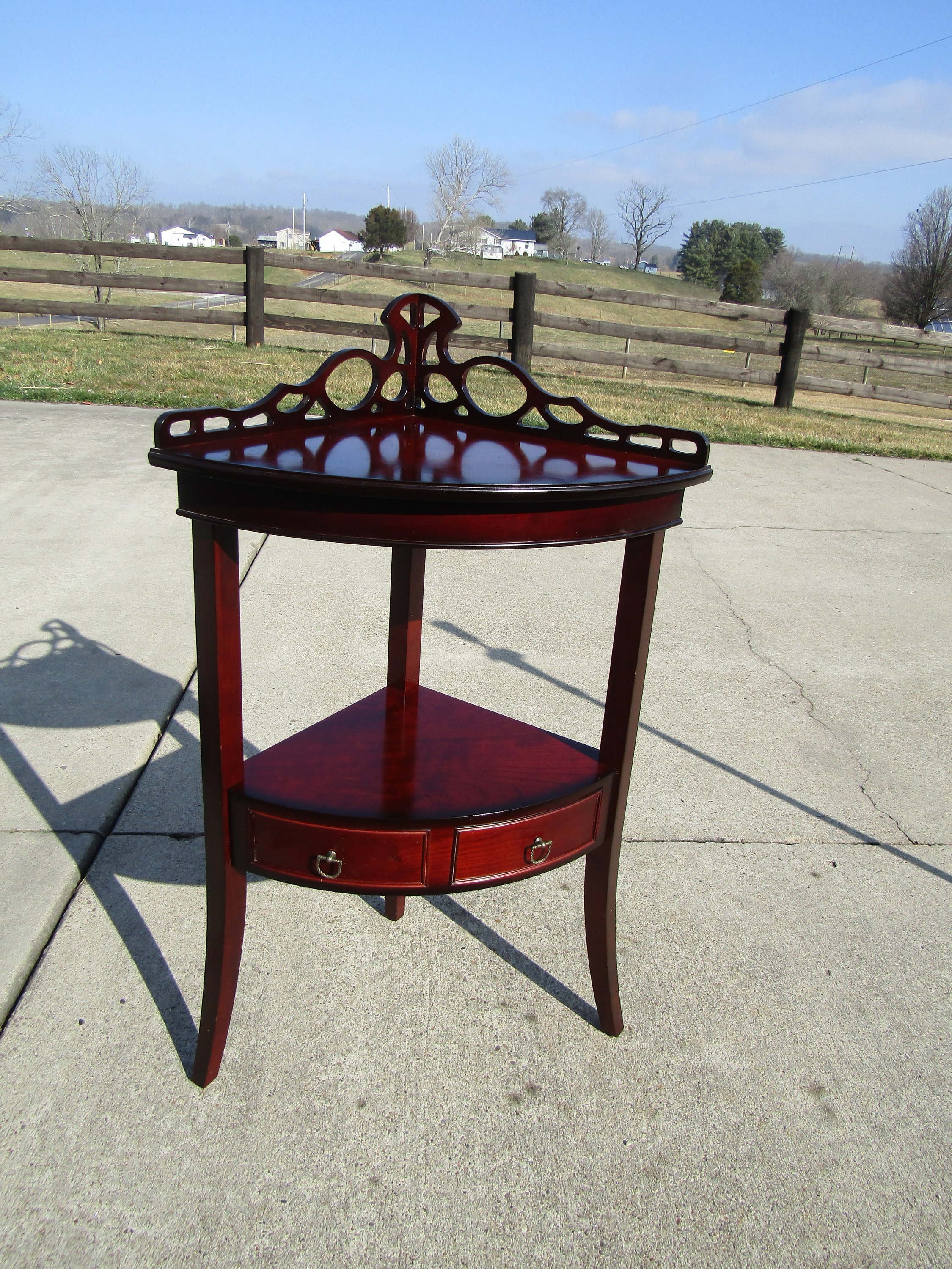 Vintage Bombay Corner Stand Midcentury Table Etsy