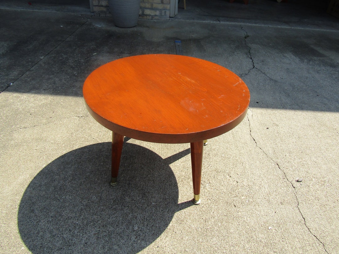 Vintage Wood Stool / Mid Century Stool - Etsy