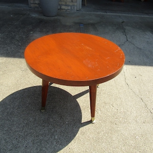Tabouret vintage en bois / tabouret du milieu du siècle