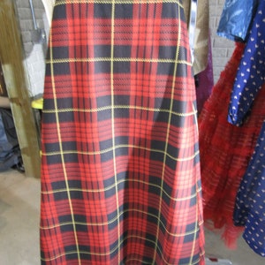 vintage plaid  long skirt