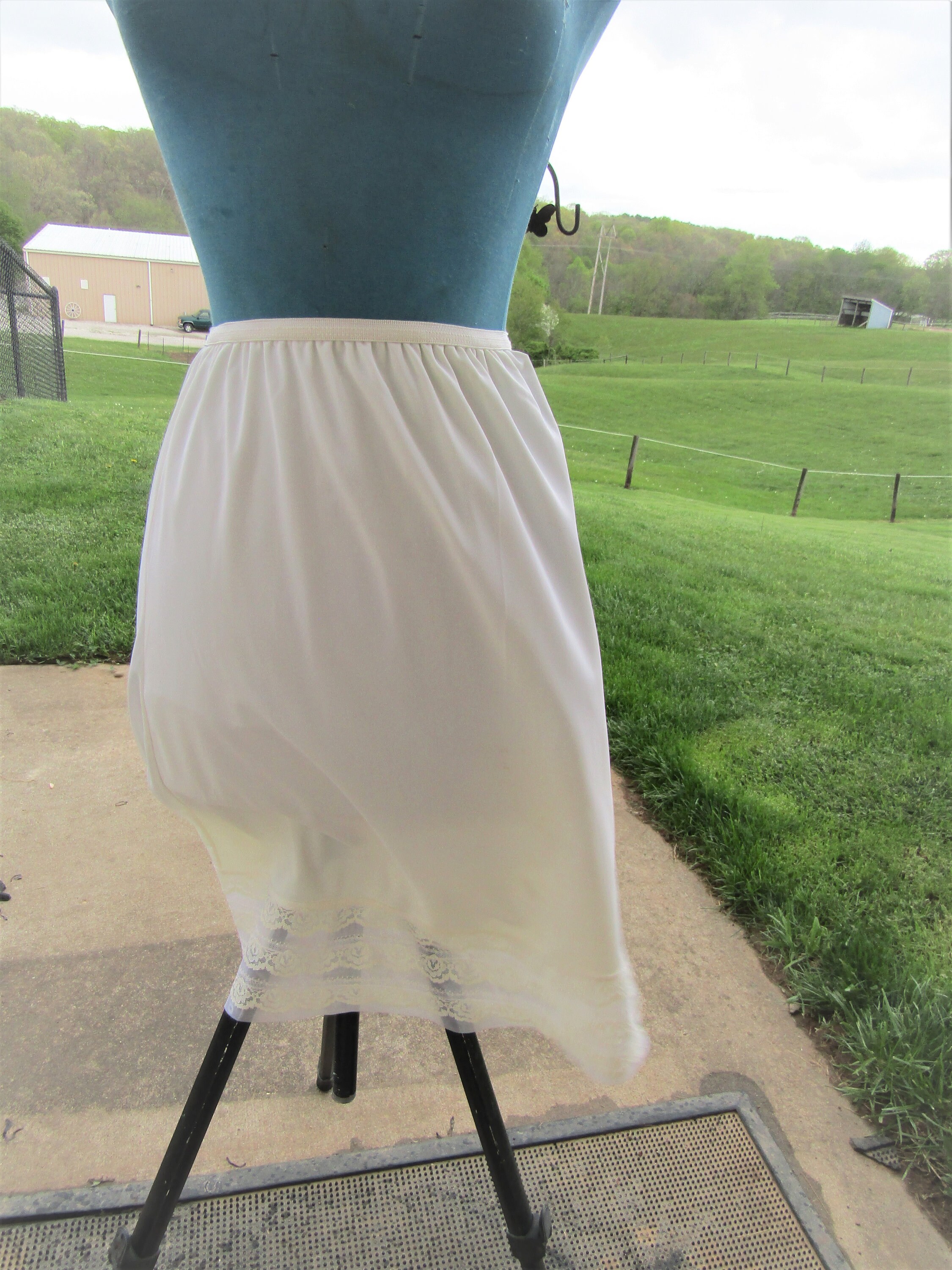 Vintage Cream Half Slip Size X Large Etsy