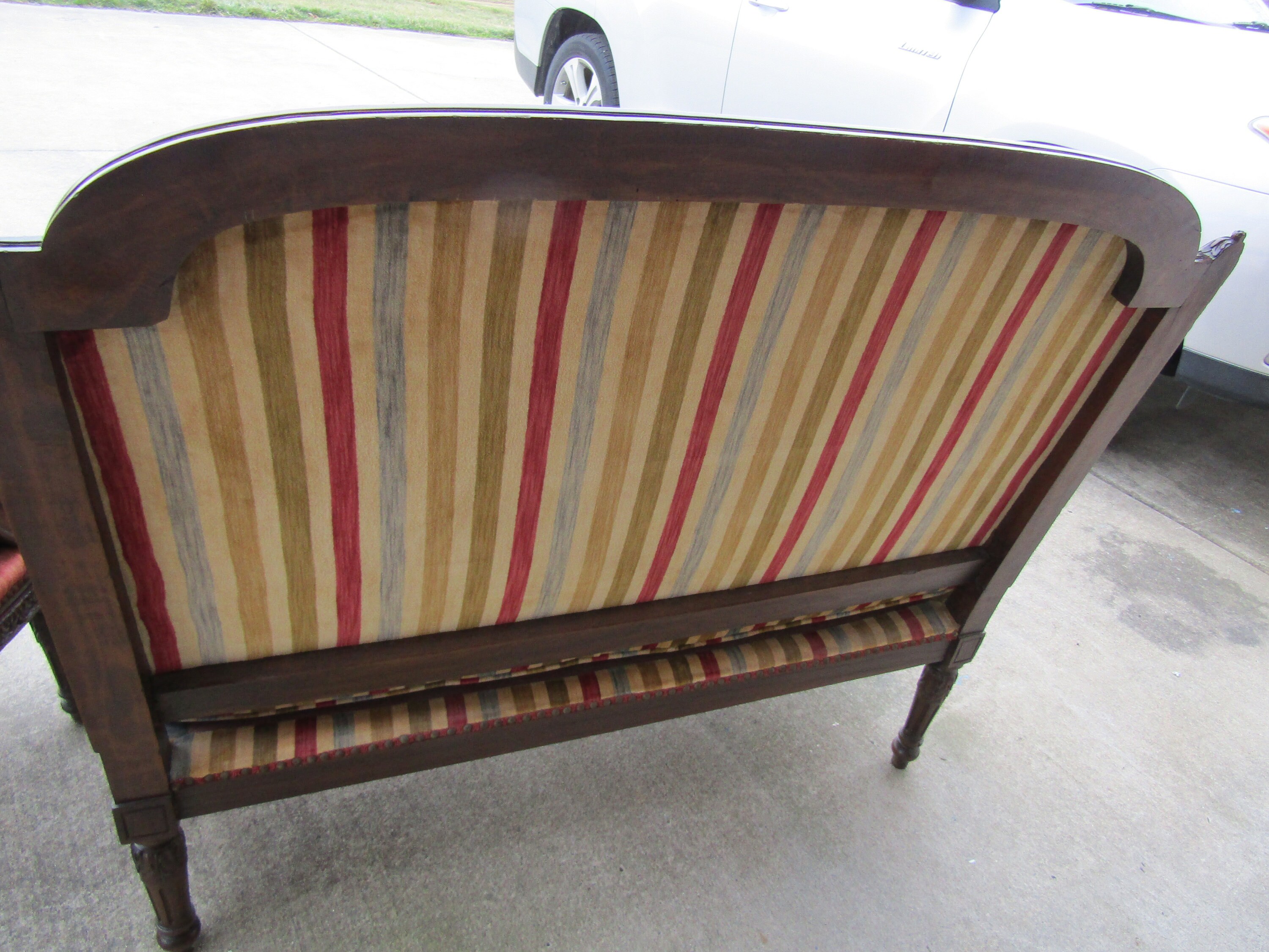 Antique Victorian Hand Carved Love Seat and Chair Etsy