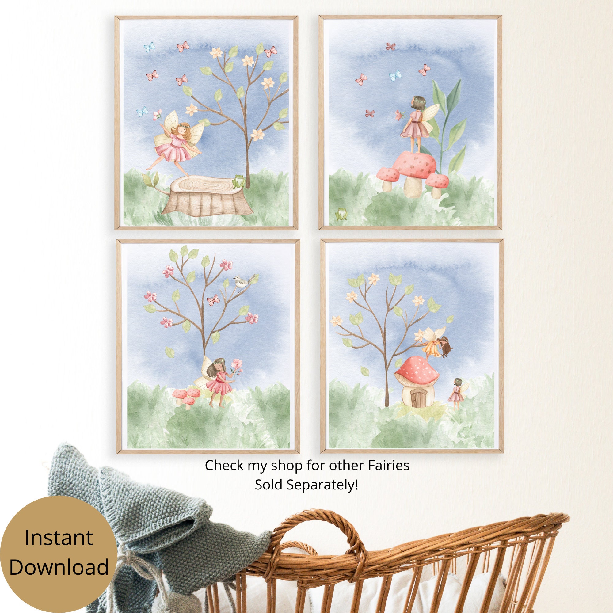 Fairy Garden Wall Art Fairy Art Decor Instant Download Etsy UK