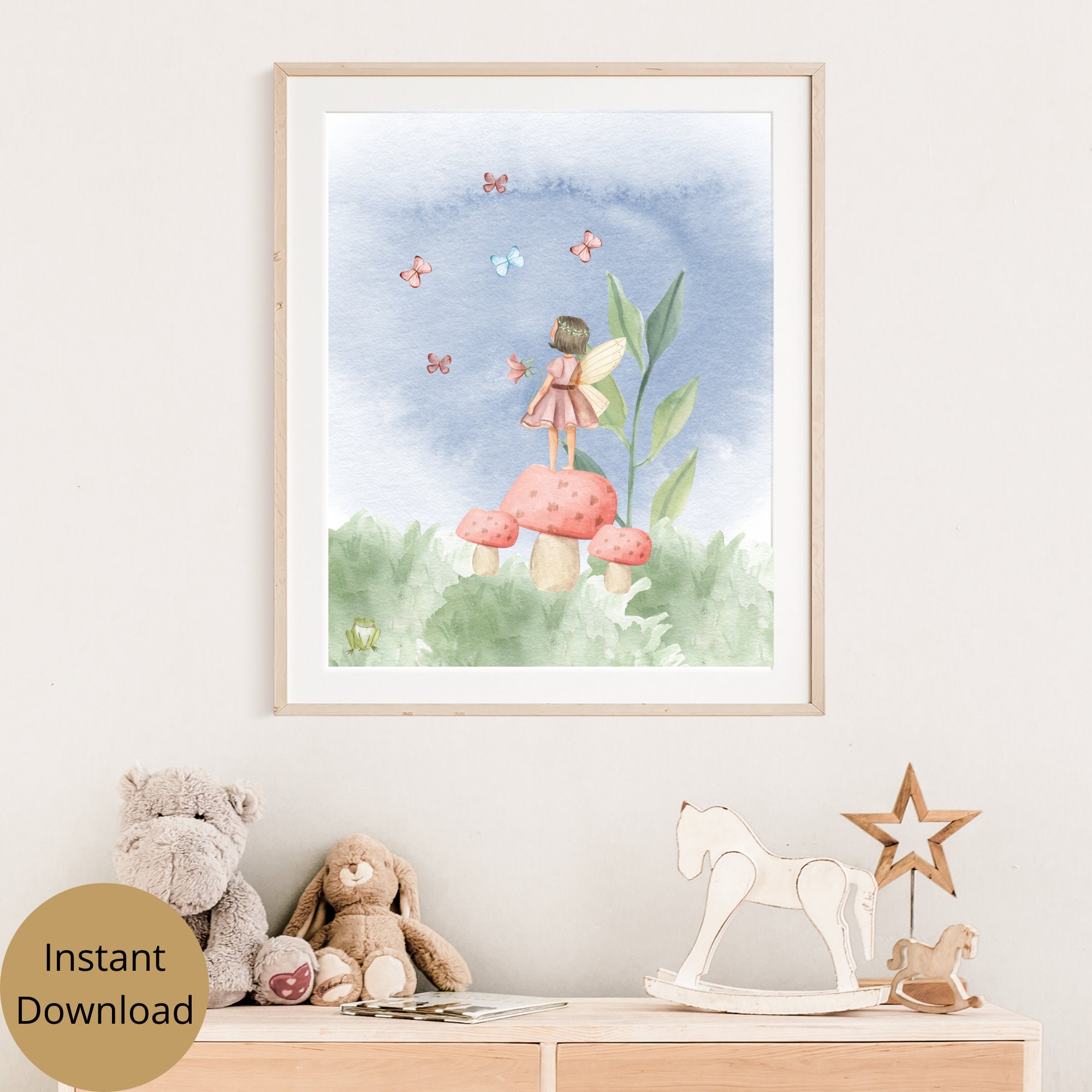 Fairy Garden wall Art Fairy Art Decor Instant Download Etsy