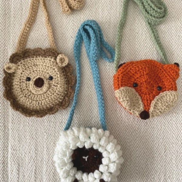 Crochet animal bags many animals available!