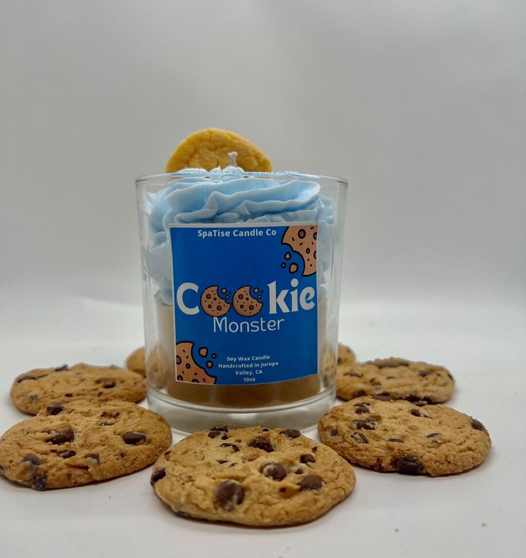 Cookie Monster Desert Candle Etsy