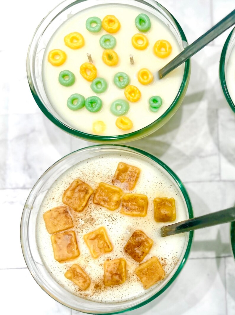 Mini Cereal Candle Cereal Bowl Cereal Scented Soy Candle Cereal Soy Candle breakfast Candle