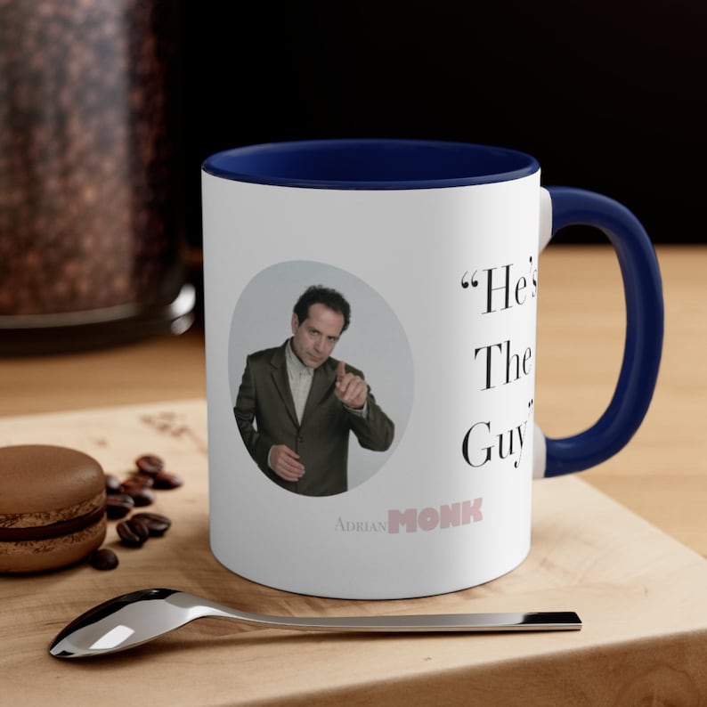 Monk TV Hes the Guy Accent Kaffeetasse, 11oz/OCD/Detective Monk/Adrian Monk/Mönch/Detektiv Monk/Tony Shaloub Bild 5