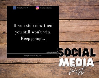 Editable Motivational Quotes Flyer #2 |Social Media Branding | Social Media Content | Editable Canva Template