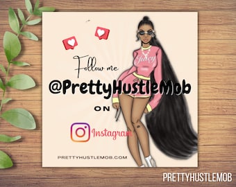 Social Media Flyer Template: Follow Me Instagram Design (Canva Editable, Printable)