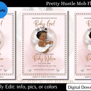 Pink Baby Shower Invitation