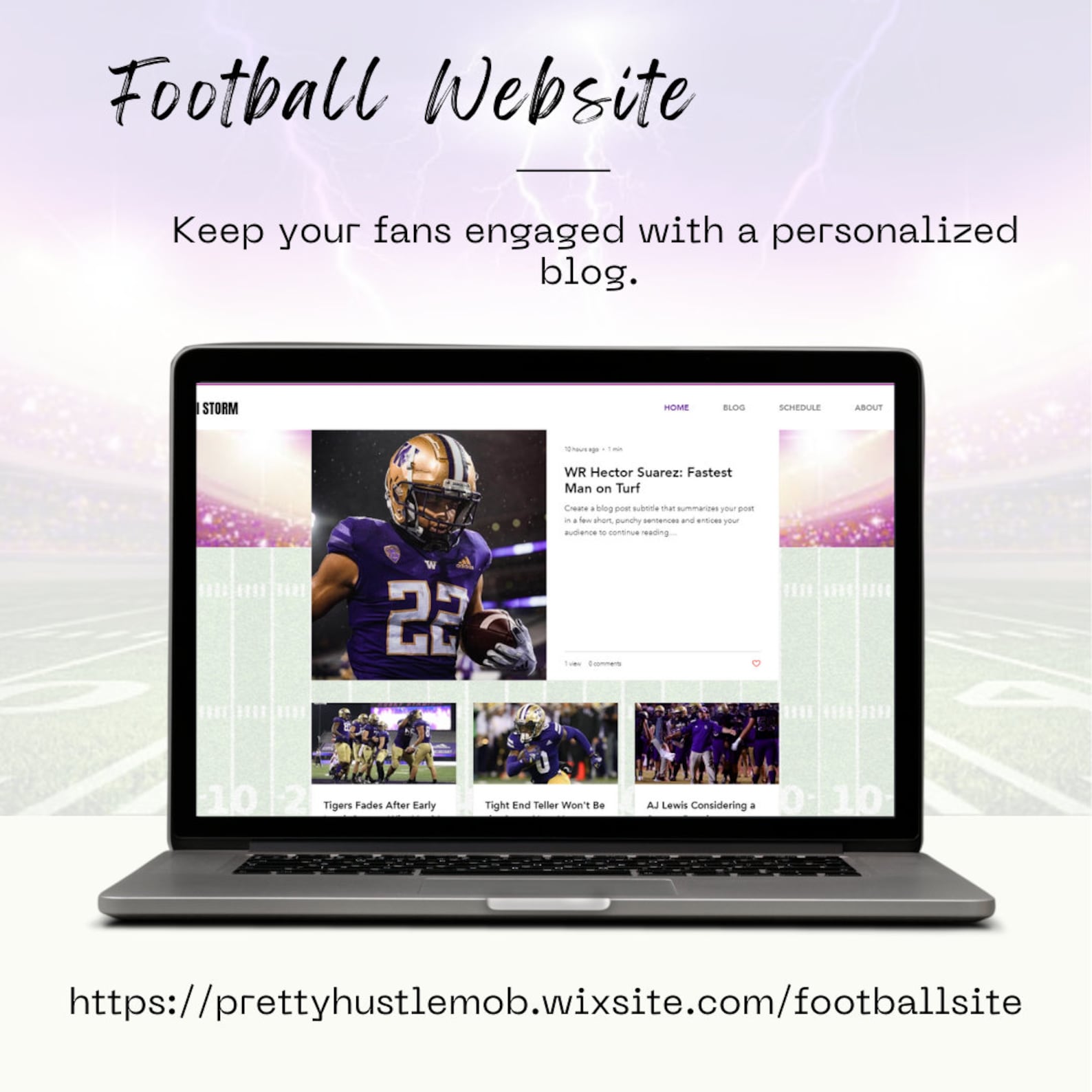 Football Team Website Template Sports Team Website Sports Fan Page Wix