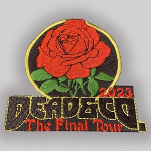 Dead and Company The Final Tour 2023 embroidered iron on patch