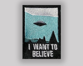 X-files - poster I Want To Believe - écusson thermocollant