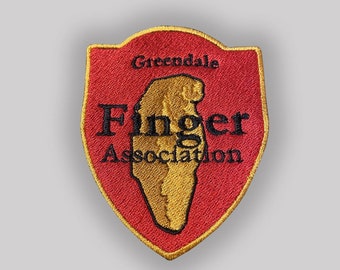 Community TV Serie Greendale Finger Association Bügelbild