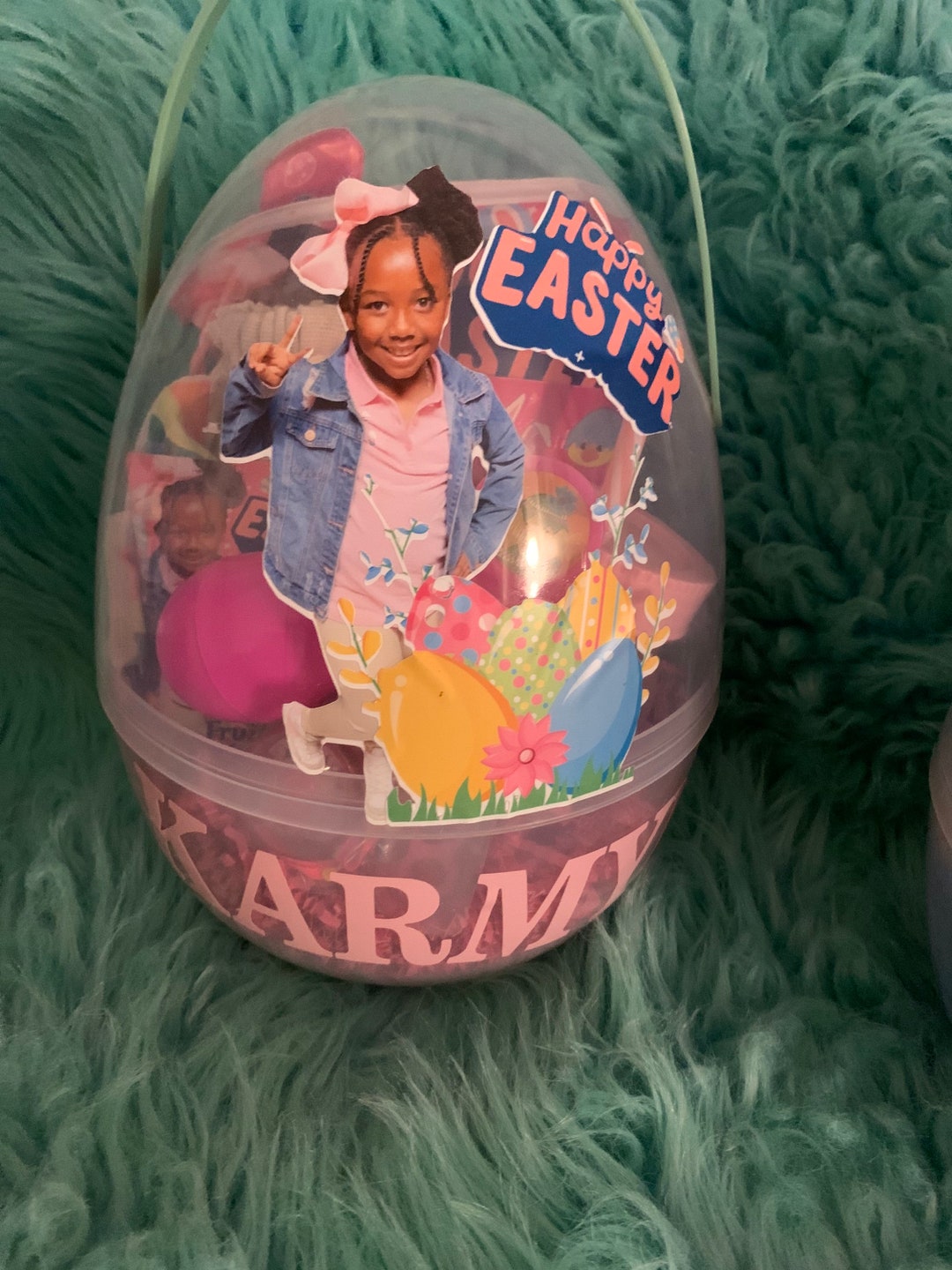 Personalized Easter Egg Basket Etsy