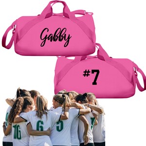 Personalized Bags for Teams, Custom Duffle Bag, Dance Bag, Personalized Duffle, Ballet Bag, Sports Bag, Drill Team, XC, Pickleball Bag image 1