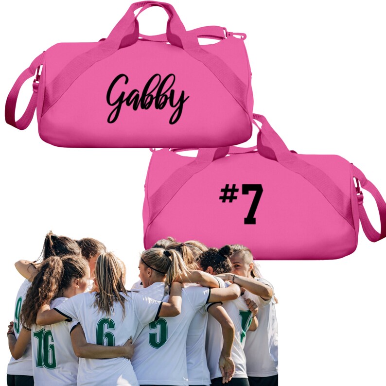 Personalized Bags for Teams, Custom Duffle Bag, Dance Bag, Personalized Duffle, Ballet Bag, Sports Bag, Drill Team, XC, Pickleball Bag image 1