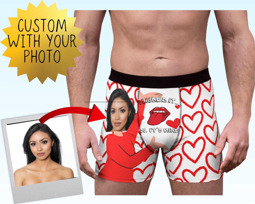 I Licked It so It's Mine Underwear With Face Custom Women Face