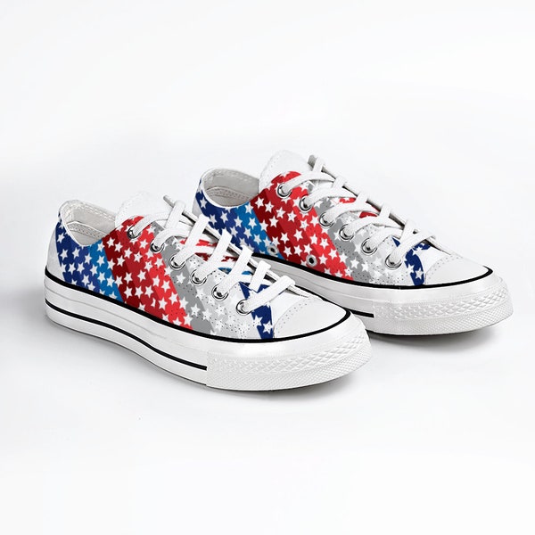 Red White Blue Shoes - Etsy