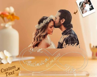 Custom Wedding Signs, Wedding Decor, Wedding Plaque With Photo Eternity, Couples Gift, Mr And Mr Wedding Plaque, Anniversary Gift