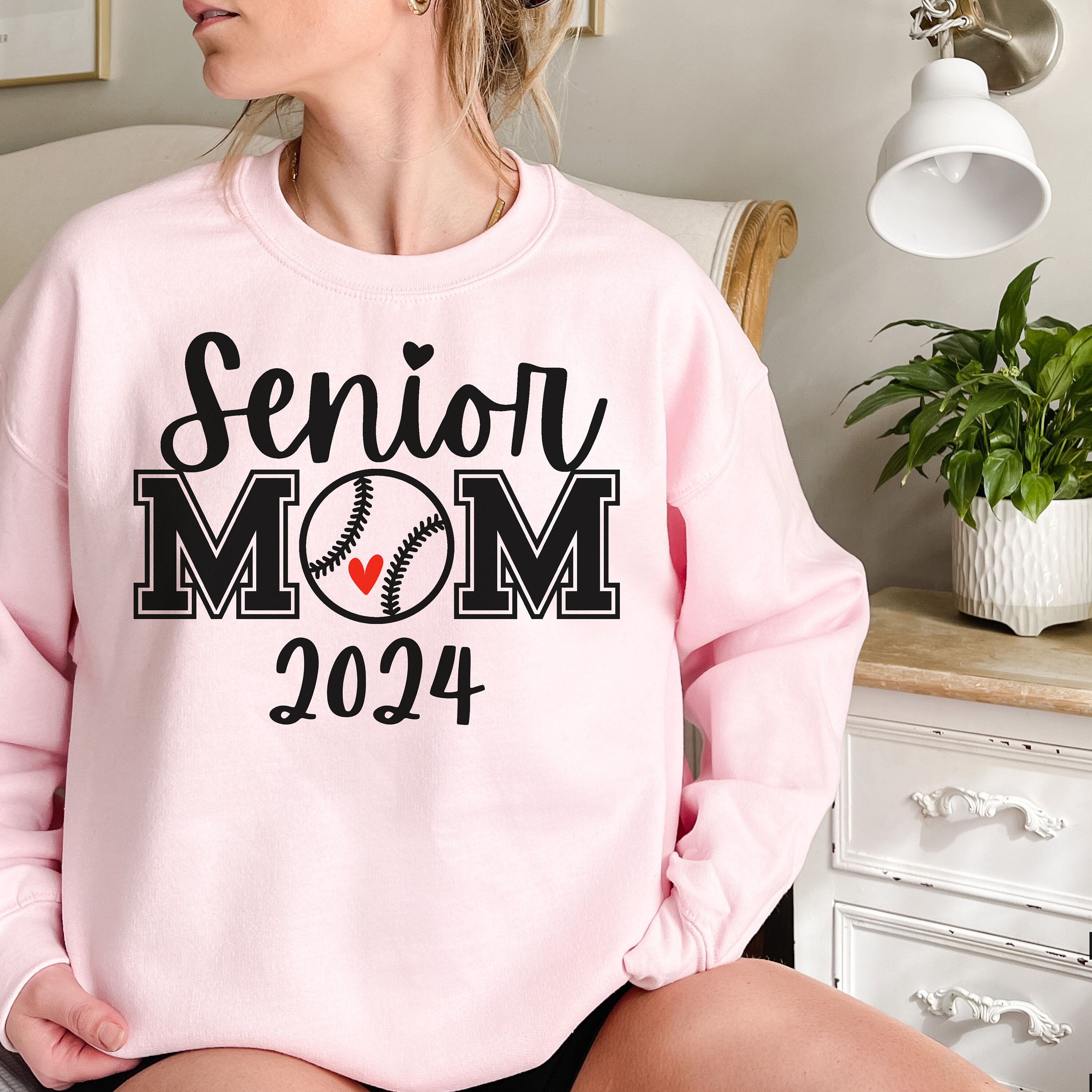 Custom Senior Baseball Mom Sweatshirt, Mom Baseball Shirt, Baseball