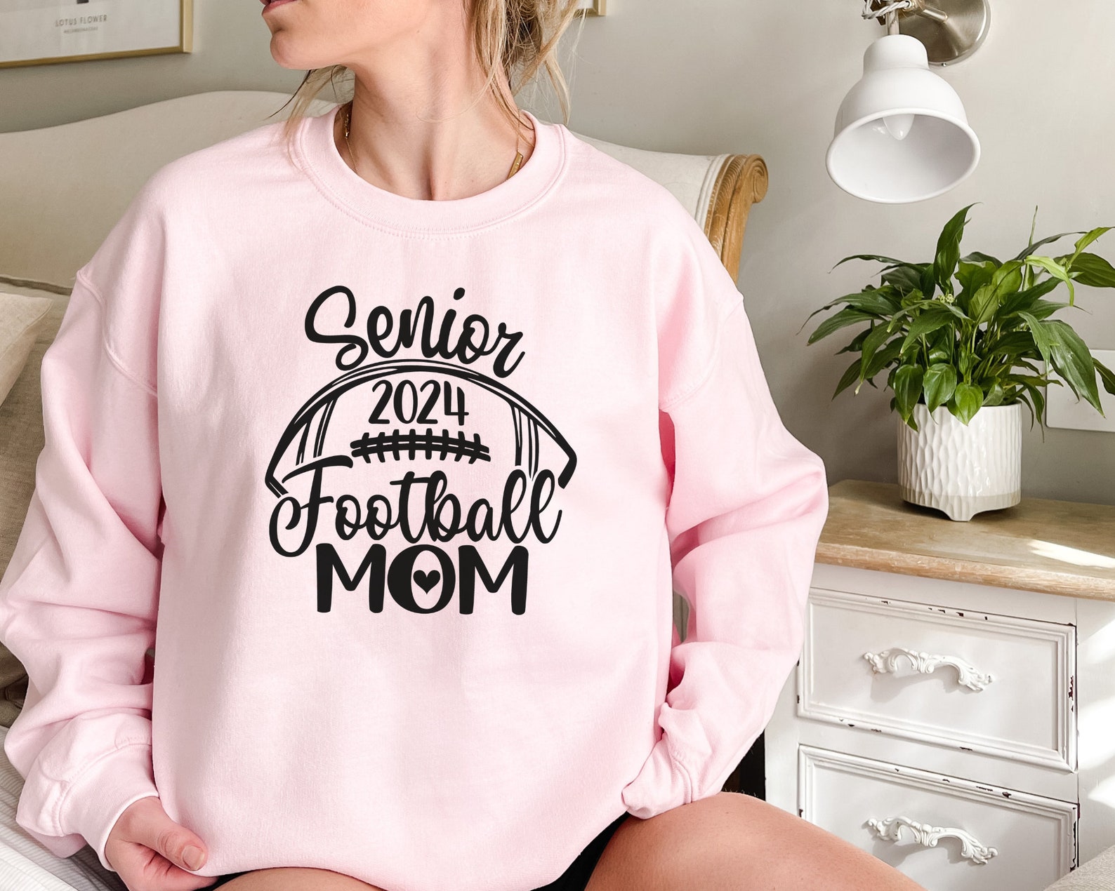 Custom Senior Football Mom Sweatshirt Mom Football Shirt Etsy