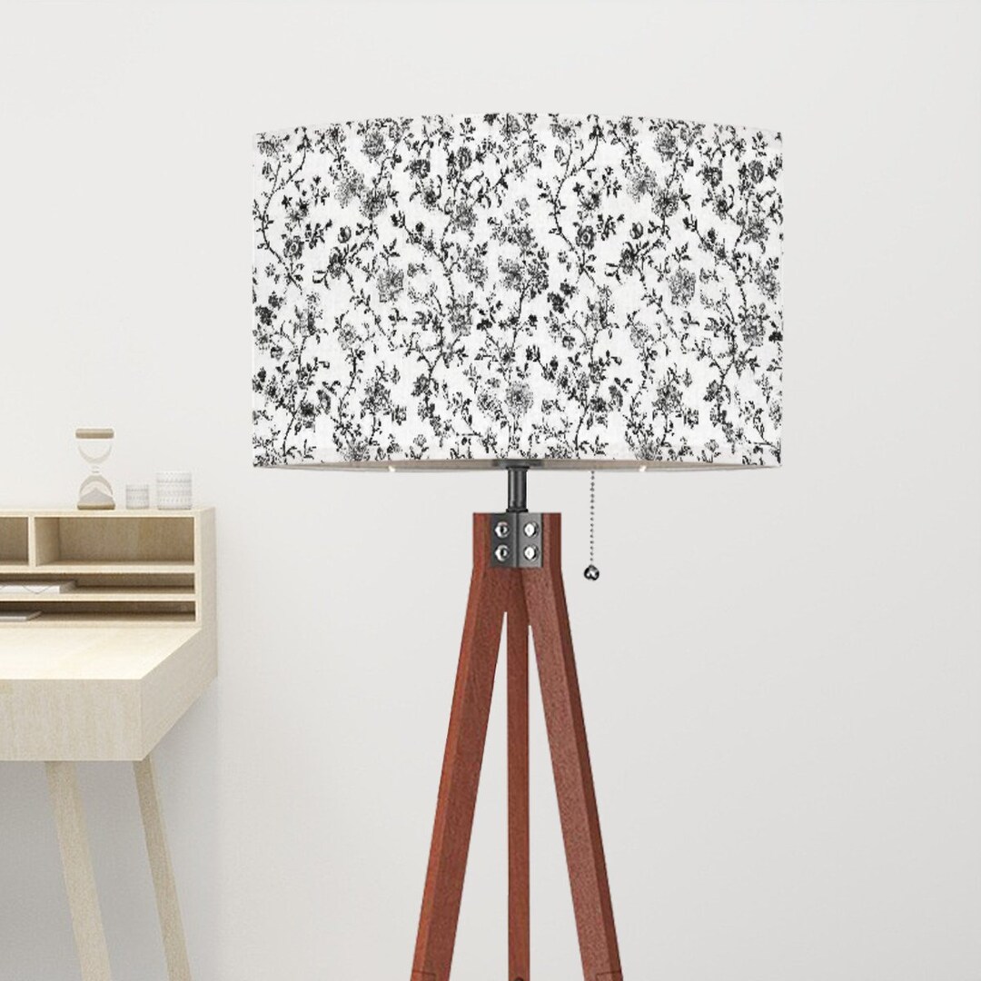 Toile De Juoy Tripod Floor Lamp, Trendy Home Decor, Wood Floor Lamp, 3 ...